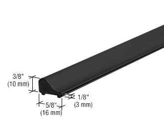 Douchedorpel Zwart mat - lengte 95cm - hoogte 10mm 3 douchedorpel zwart