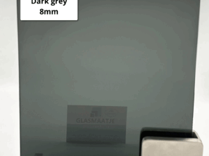 8 mm Gehard Dark grey glas op maat