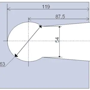 Alternative view of Beslag glazen deur Krukstel met slotplaat set - Lagune