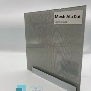 Gelaagd glas met print - Mesh Alu 0,6 - 33.3 Gelaagd veiligheidsglas (7,14mm)