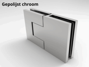 Sauna scharnier Bellagio 180° glas/glas gepolijst chroom