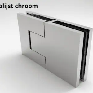 Sauna scharnier Bellagio 180° glas/glas gepolijst chroom