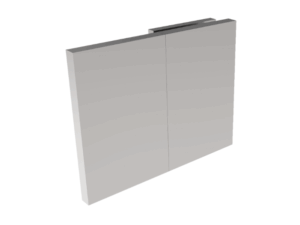 Douche glasklem Como 180° wand/glas