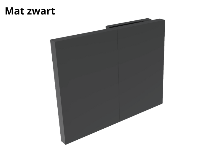 Douche glasklem Como 180° wand/glas 7 Douche glasklem Como 180° wand/glas mat zwart