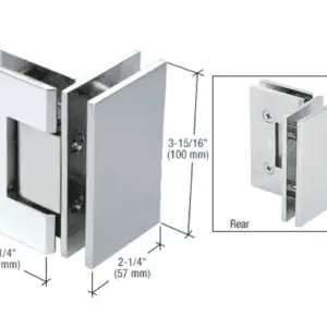 Douchedeur scharnier Vienna 90° glas/glas