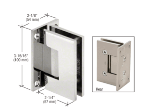 Douchedeur scharnier Vienna 90° wand/glas met nul graden sluiting