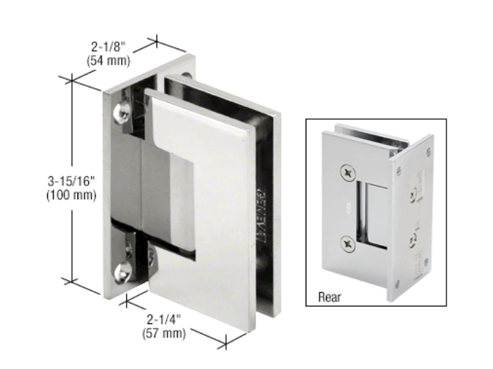 Douchedeur scharnier Vienna 90° wand/glas pre-set model 3 Douchedeur scharnier Vienna 90° wand/glas pre-set model