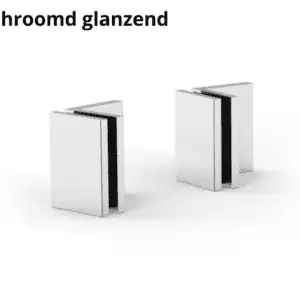 Hoekverbinder Juna glas/wand 90° verchroomd glanzend