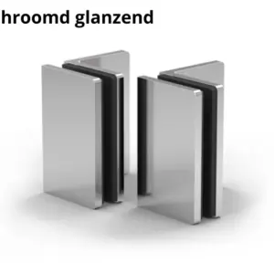 Hoekverbinder Santos glas/wand 90° verchroomd glanzend