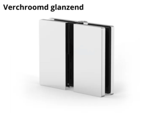 Verstelbare hoekverbinder Santos glas/glas glas/wand 45-180° verchroomd glanzend