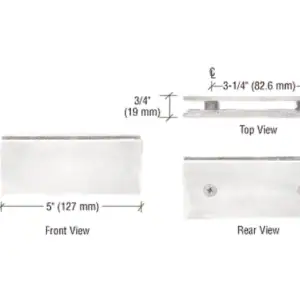 Douche glasklem Vienna 180° glas/glas