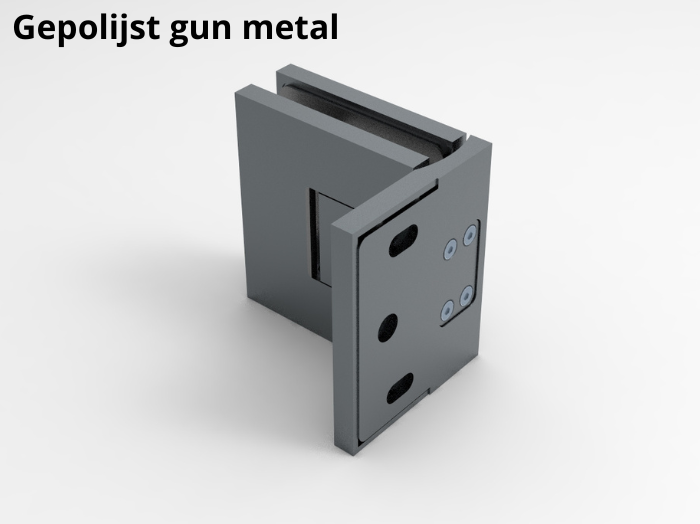 Sauna scharnier Bellagio 90° glas/wand 9 Sauna scharnier glas/wand gepolijst gun metal