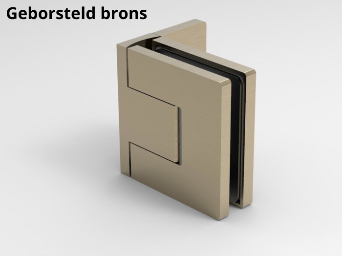 Sauna scharnier Bellagio 90° glas/wand 11 Sauna scharnier glas/wand geborsteld brons