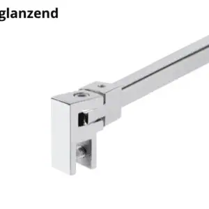 Stabilisatiestang set 45° wand/glas Square 15 RVS glanzend