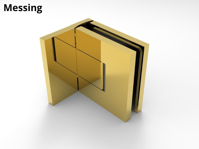 Sauna scharnier Bellagio 90° glas/wand 12 Sauna scharnier glas/wand messing