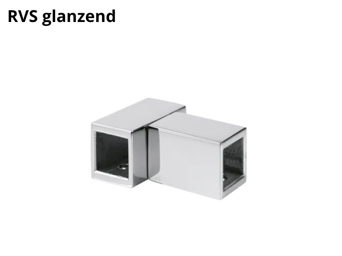 Driehoekverbinder voor stabilisatiestang Square 15mm 5 Driehoekverbinder Square 15 rvs glanzend