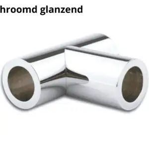 Driehoekige connector Round 19 verchroomd glanzend