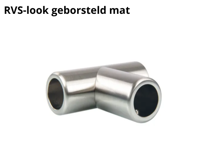 Driehoekverbinder voor stabilisatiestang Round 19mm 5 Driehoekige connector Round 19 rvs-look geborsteld mat