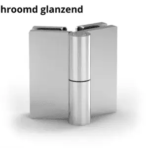 Douchedeur scharnier Arta glas/glas 135° verchroomd glanzend