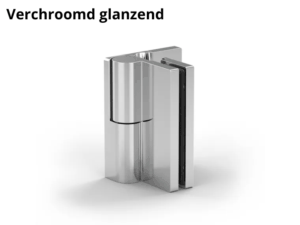 Douchedeur scharnier Arta glas/wand 90° verchroomd glanzend