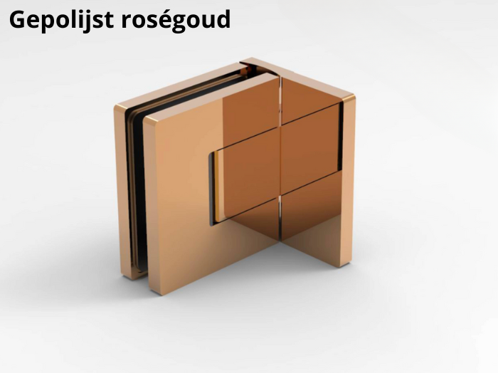 Sauna scharnier Bellagio 90° glas/wand 14 Sauna scharnier glas/wand gepolijst roségoud