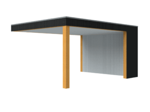 Overkapping tegen muur - Elite