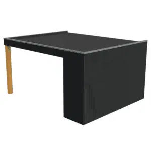 Alternative view of Terrasoverkapping tegen muur | Elite Douglas Muuraanbouw