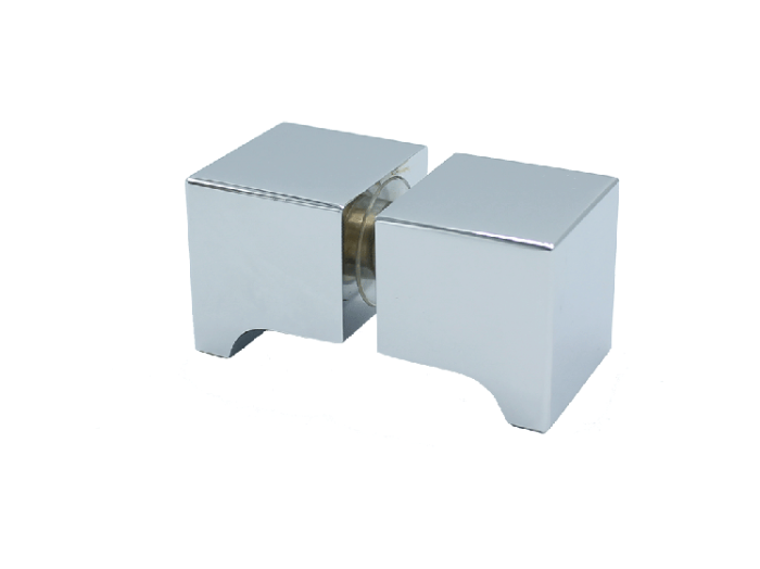 Douchedeurknop vierkant 30mm 2 Douchedeurknop vierkant 30mm
