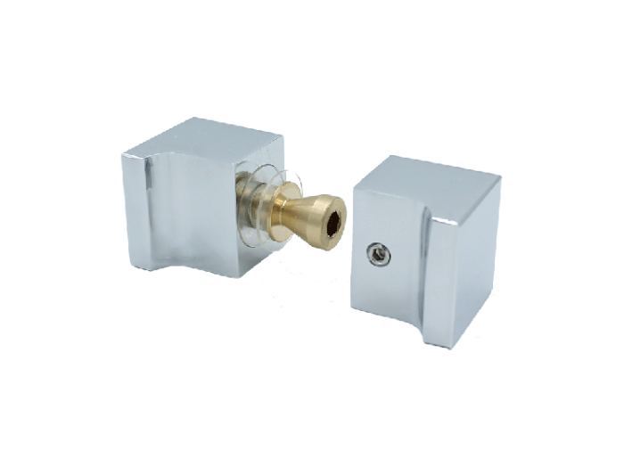 Douchedeurknop vierkant 30mm 3 Douchedeurknop vierkant 30mm