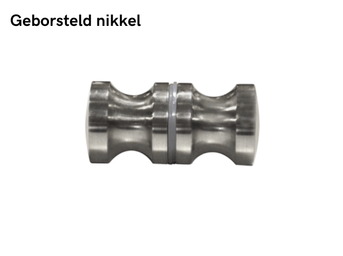 Douchedeurknop rond 30mm 6 Douchedeurknop rond 30mm - geborsteld nikkel
