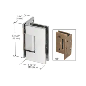 Scharnier glans chroom