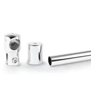 Stabilisatiestang set wand/glas 90° Round 19