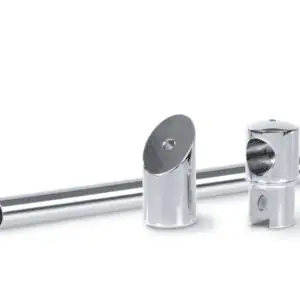 Stabilisatiestang set wand/glas 45° Round 19