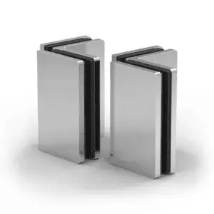 Hoekverbinder Santos glas/glas 90°