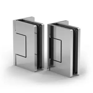 Douchedeur scharnier Santos glas/wand 90°