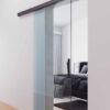 Schuifdeur zwart voor glas - Infinity slide