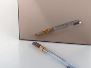 Bronzen spiegel op maat 4 en 6mm