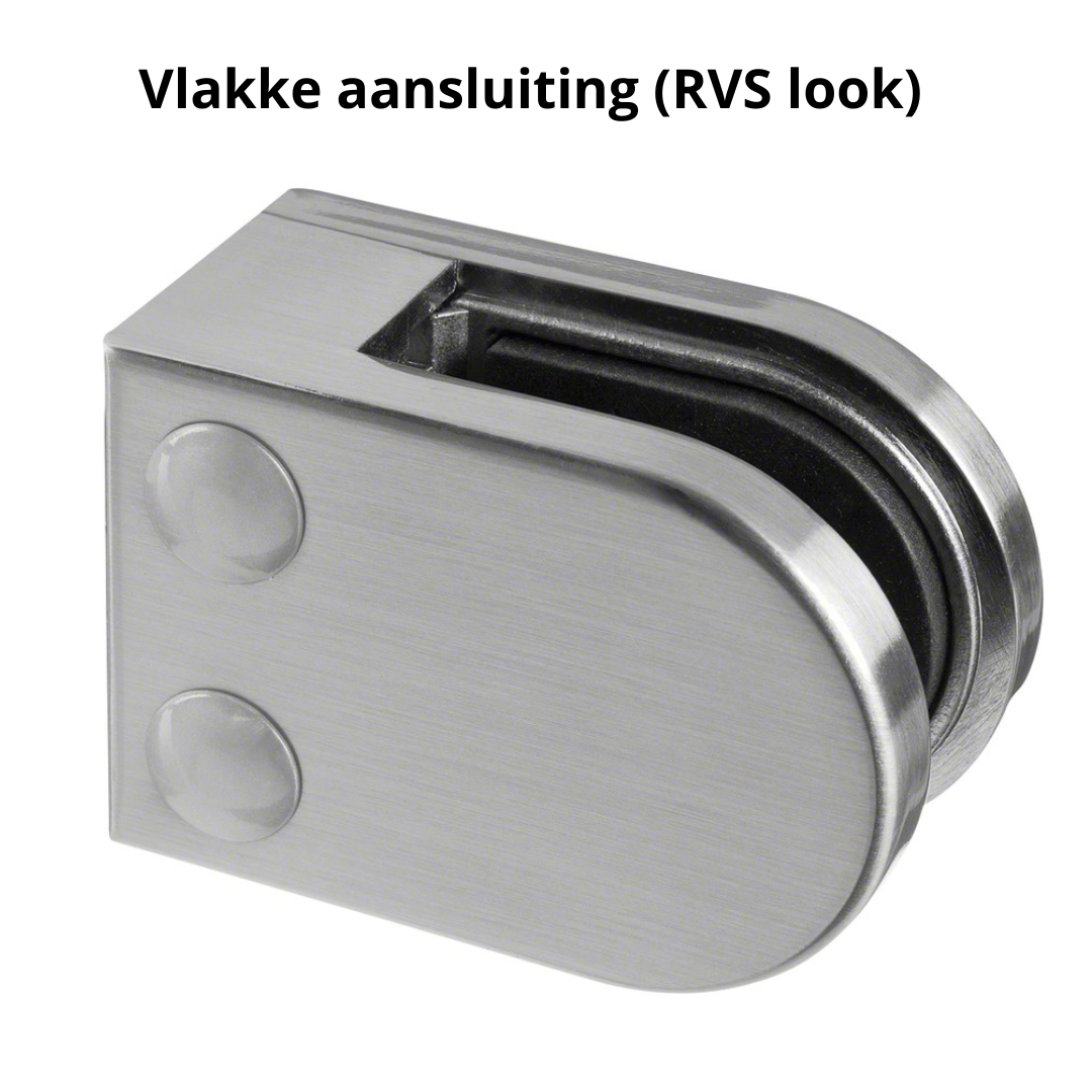 Glasklem, Vlakke aansluiting, MOD 2500, zamak - 4 stuks 4 Glasklem