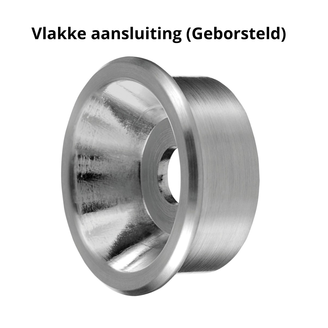 Adapter voor glasklem, Vlakke baluster, MOD 0723, RVS 316 - 4 stuks 3 Adapter