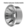 Adapter voor glasklem, Vlakke baluster, MOD 0723, zamak - 4 stuks 1 Glasklem