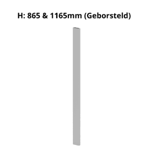 Alternative view of Baluster, 60x15 mm, topmontage, Easy Alu, MOD 0560, alu