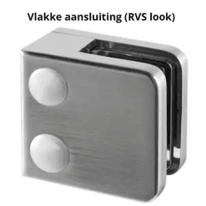 Alternative view of Glasklem, Vlakke aansluiting, MOD 2100, zamak - 4 stuks