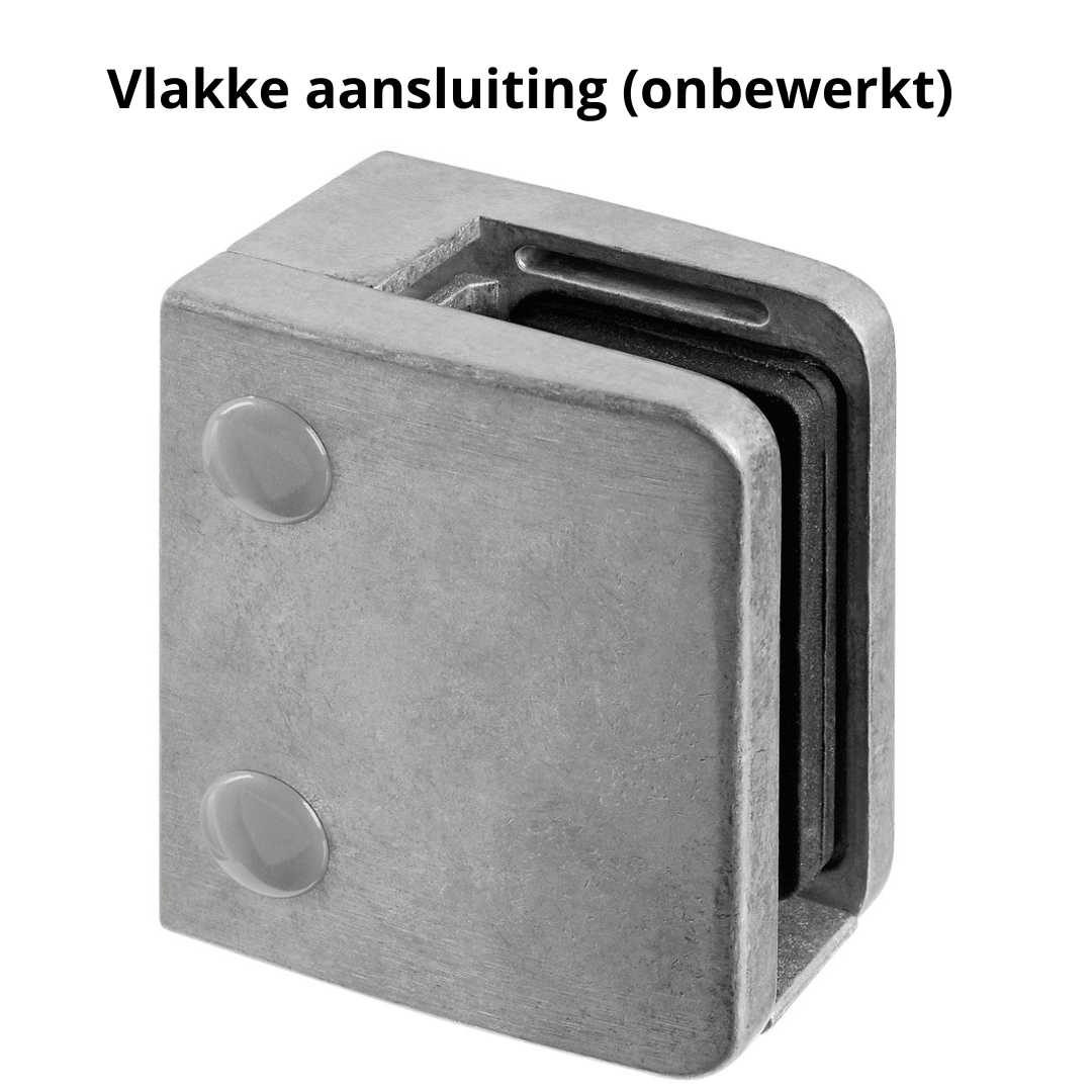 Glasklem, Vlakke aansluiting, MOD 2400, zamak - 4 stuks 3 Glasklem