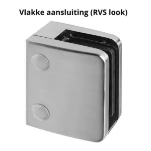Alternative view of Glasklem, Vlakke aansluiting, MOD 2400, zamak - 4 stuks