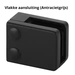 Alternative view of Glasklem, Vlakke aansluiting, MOD 4200, alu - 4 stuks