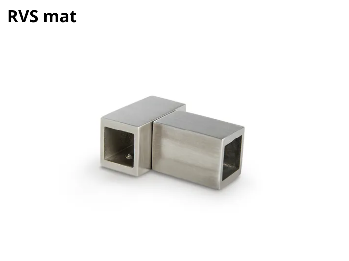 Driehoekverbinder voor stabilisatiestang Square 15mm 4 Driehoekverbinder Square 15 rvs mat