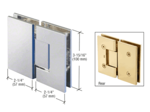 Douchedeur scharnier Vienna 180° glas/glas pre-set model