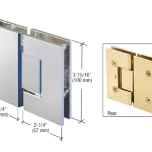 Douchedeur scharnier Vienna 180° glas/glas pre-set model