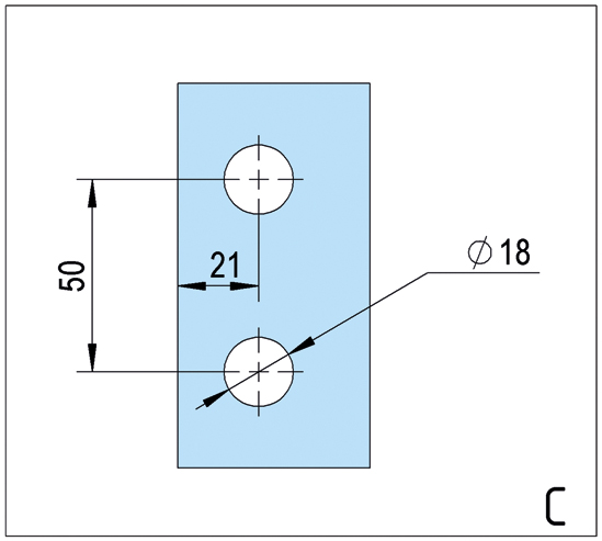 Douchescharnier Avila glas-glas 180° - glans chroom 6 Douchescharnier Avila