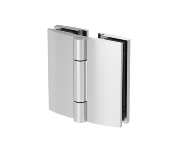 Douchescharnier Avila glas-glas 180° - glans chroom 2 Douchescharnier Avila